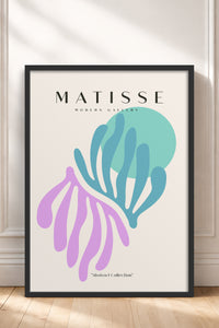 HOMEPACK Ahşap Çerçeveli Tablo Çerçeveli Poster Sanatsal Modern Duvar Dekoru MATISSE-23