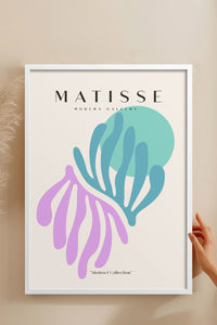 HOMEPACK Ahşap Çerçeveli Tablo Çerçeveli Poster Sanatsal Modern Duvar Dekoru MATISSE-23