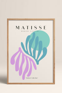 HOMEPACK Ahşap Çerçeveli Tablo Çerçeveli Poster Sanatsal Modern Duvar Dekoru MATISSE-23