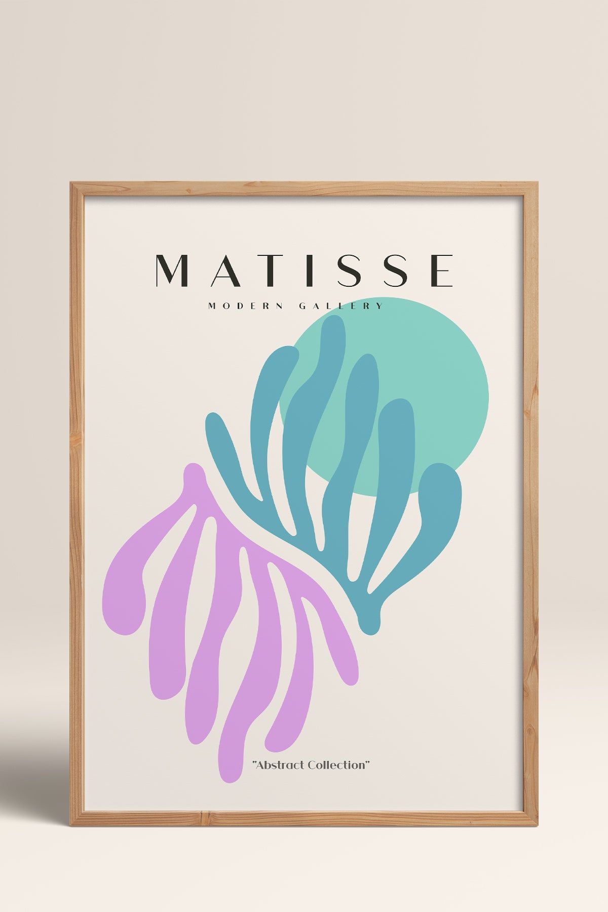 HOMEPACK Ahşap Çerçeveli Tablo Çerçeveli Poster Sanatsal Modern Duvar Dekoru MATISSE-23