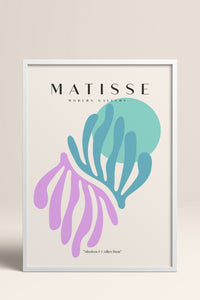 HOMEPACK Ahşap Çerçeveli Tablo Çerçeveli Poster Sanatsal Modern Duvar Dekoru MATISSE-23