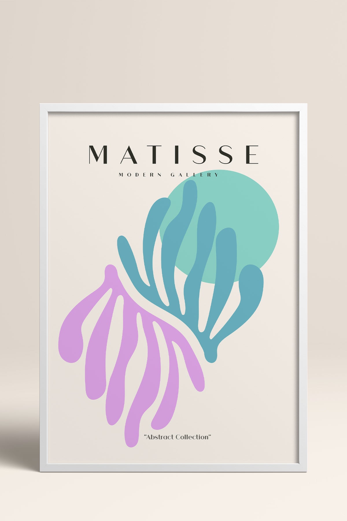 HOMEPACK Ahşap Çerçeveli Tablo Çerçeveli Poster Sanatsal Modern Duvar Dekoru MATISSE-23