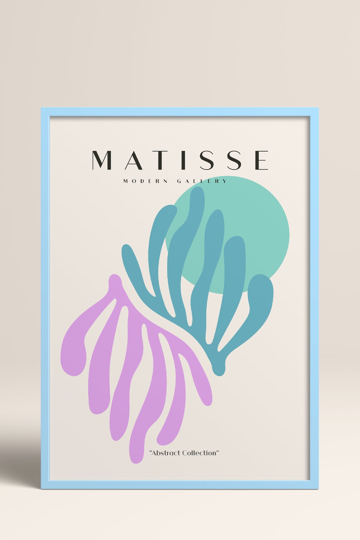 HOMEPACK Ahşap Çerçeveli Tablo Çerçeveli Poster Sanatsal Modern Duvar Dekoru MATISSE-23