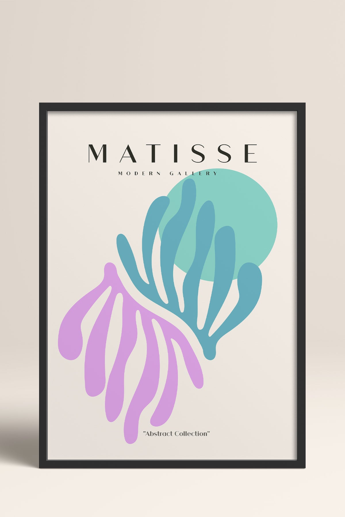HOMEPACK Ahşap Çerçeveli Tablo Çerçeveli Poster Sanatsal Modern Duvar Dekoru MATISSE-23