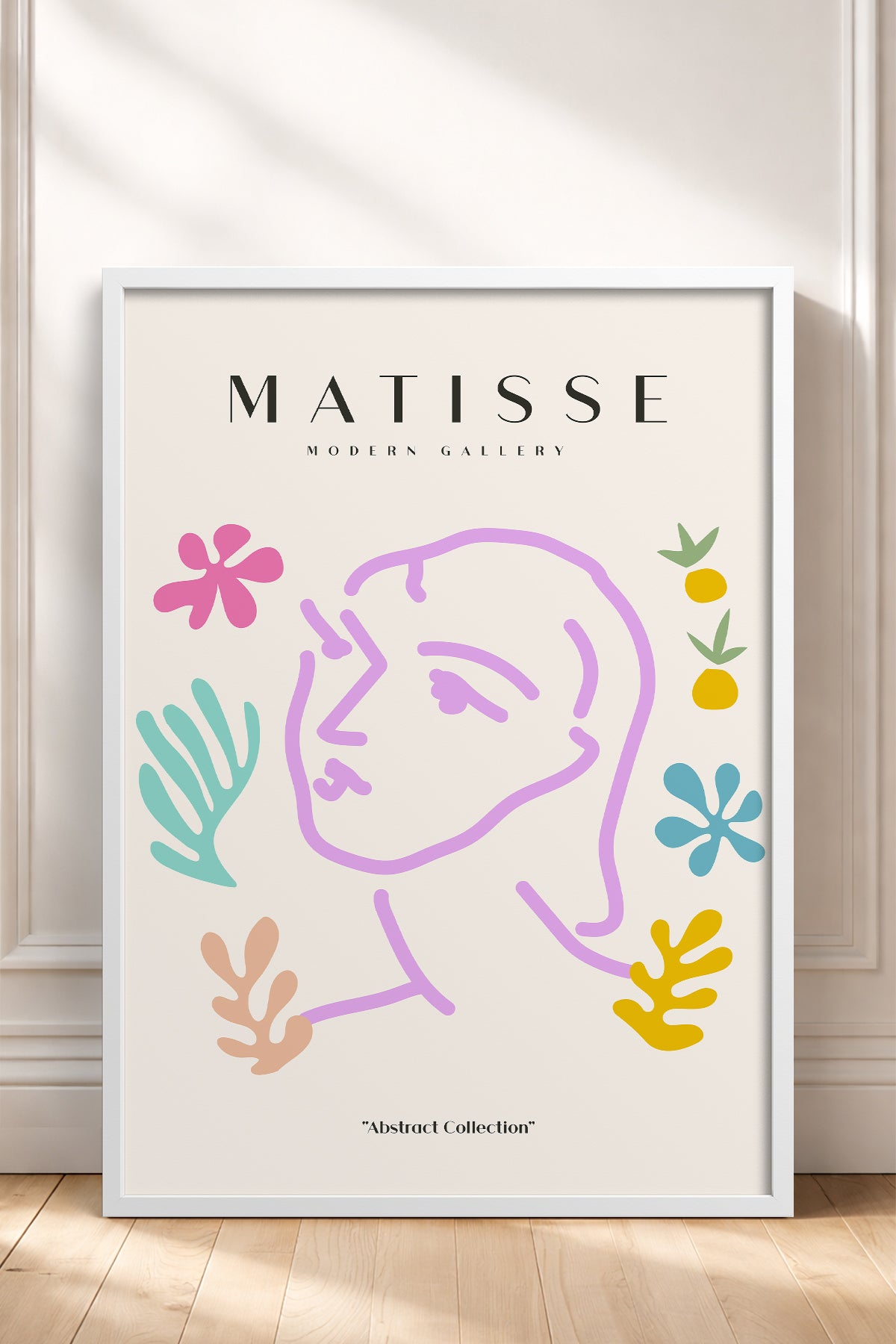 HOMEPACK Ahşap Çerçeveli Tablo Çerçeveli Poster Sanatsal Modern Duvar Dekoru MATISSE-24