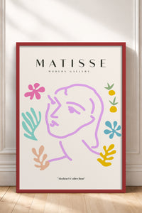 HOMEPACK Ahşap Çerçeveli Tablo Çerçeveli Poster Sanatsal Modern Duvar Dekoru MATISSE-24
