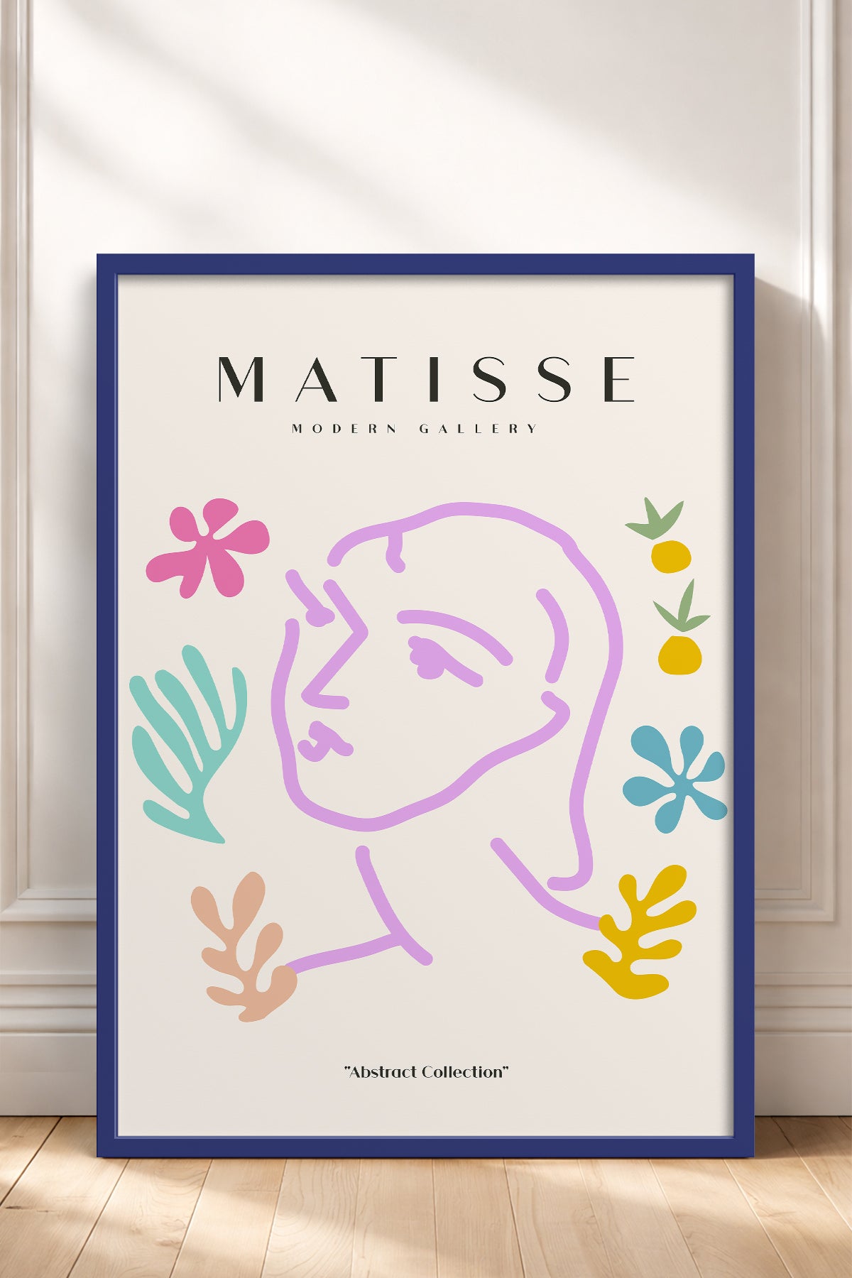 HOMEPACK Ahşap Çerçeveli Tablo Çerçeveli Poster Sanatsal Modern Duvar Dekoru MATISSE-24
