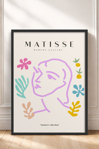 HOMEPACK Ahşap Çerçeveli Tablo Çerçeveli Poster Sanatsal Modern Duvar Dekoru MATISSE-24