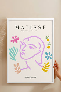 HOMEPACK Ahşap Çerçeveli Tablo Çerçeveli Poster Sanatsal Modern Duvar Dekoru MATISSE-24