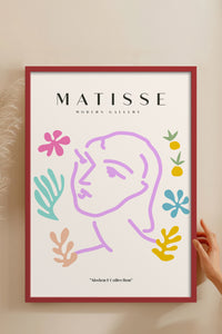 HOMEPACK Ahşap Çerçeveli Tablo Çerçeveli Poster Sanatsal Modern Duvar Dekoru MATISSE-24