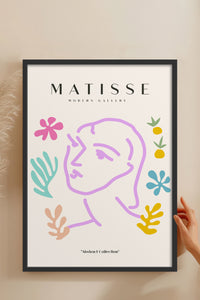HOMEPACK Ahşap Çerçeveli Tablo Çerçeveli Poster Sanatsal Modern Duvar Dekoru MATISSE-24