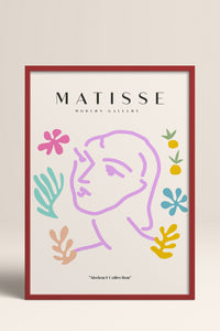 HOMEPACK Ahşap Çerçeveli Tablo Çerçeveli Poster Sanatsal Modern Duvar Dekoru MATISSE-24