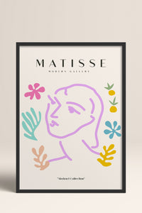 HOMEPACK Ahşap Çerçeveli Tablo Çerçeveli Poster Sanatsal Modern Duvar Dekoru MATISSE-24