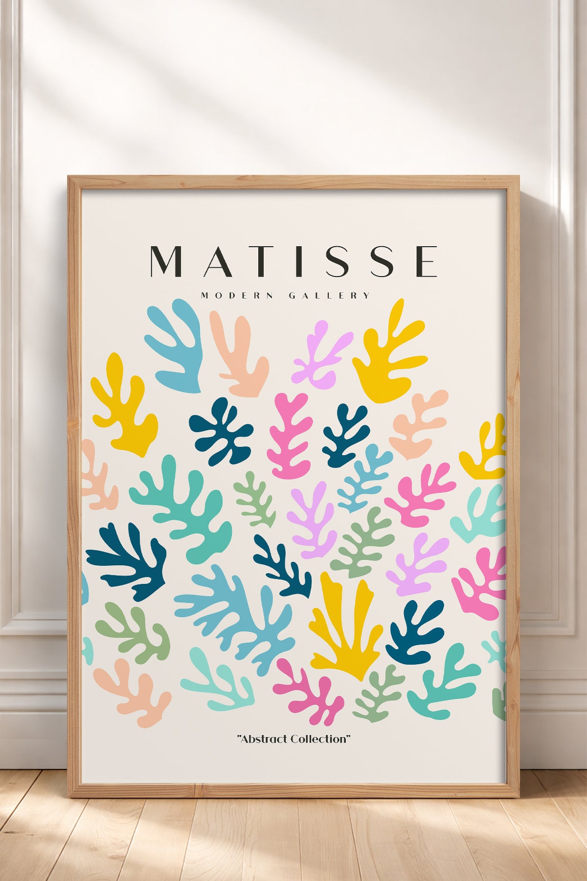 HOMEPACK Ahşap Çerçeveli Tablo Çerçeveli Poster Sanatsal Modern Duvar Dekoru MATISSE-25