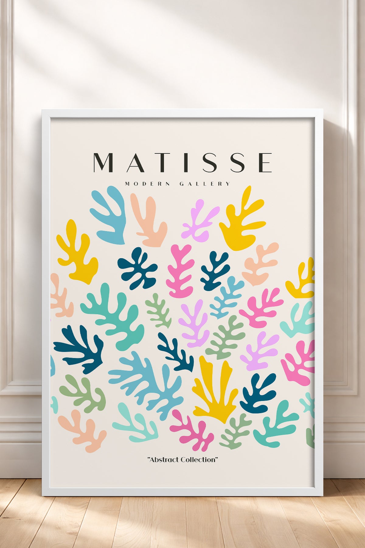 HOMEPACK Ahşap Çerçeveli Tablo Çerçeveli Poster Sanatsal Modern Duvar Dekoru MATISSE-25