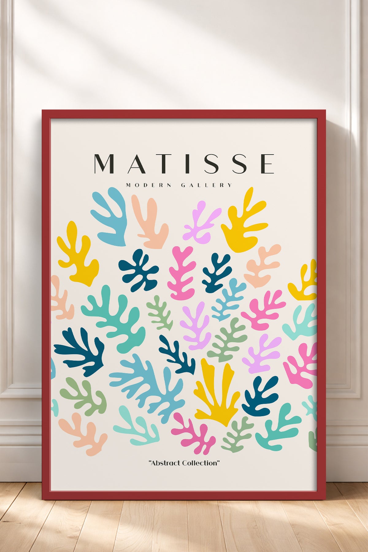 HOMEPACK Ahşap Çerçeveli Tablo Çerçeveli Poster Sanatsal Modern Duvar Dekoru MATISSE-25