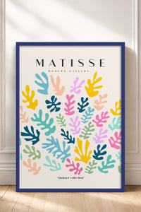 HOMEPACK Ahşap Çerçeveli Tablo Çerçeveli Poster Sanatsal Modern Duvar Dekoru MATISSE-25