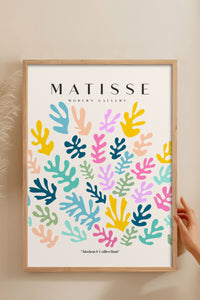 HOMEPACK Ahşap Çerçeveli Tablo Çerçeveli Poster Sanatsal Modern Duvar Dekoru MATISSE-25