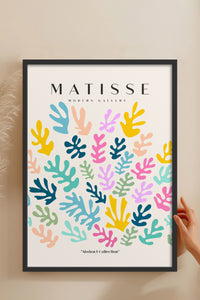 HOMEPACK Ahşap Çerçeveli Tablo Çerçeveli Poster Sanatsal Modern Duvar Dekoru MATISSE-25