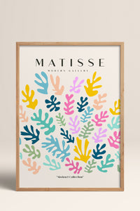 HOMEPACK Ahşap Çerçeveli Tablo Çerçeveli Poster Sanatsal Modern Duvar Dekoru MATISSE-25