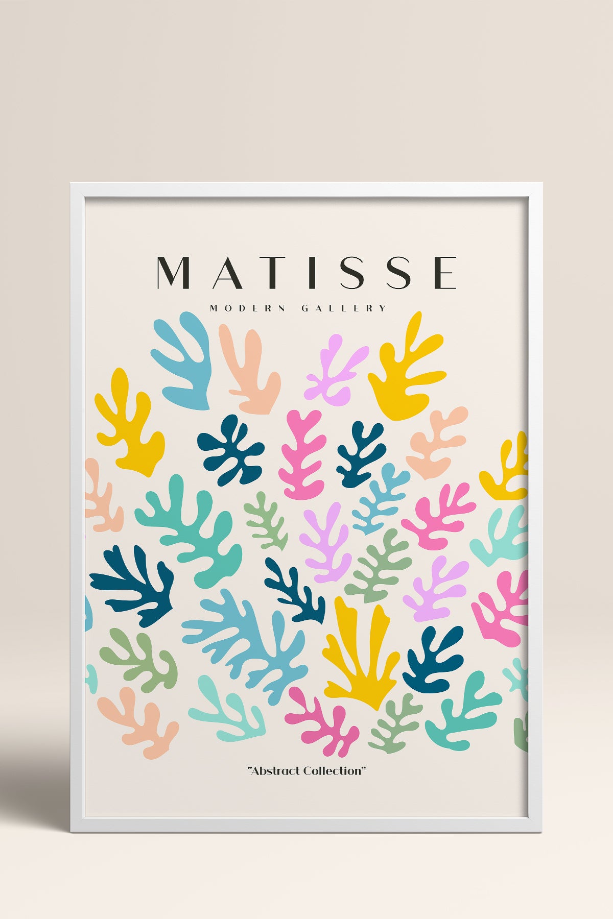 HOMEPACK Ahşap Çerçeveli Tablo Çerçeveli Poster Sanatsal Modern Duvar Dekoru MATISSE-25