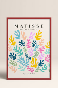 HOMEPACK Ahşap Çerçeveli Tablo Çerçeveli Poster Sanatsal Modern Duvar Dekoru MATISSE-25