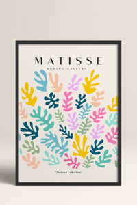 HOMEPACK Ahşap Çerçeveli Tablo Çerçeveli Poster Sanatsal Modern Duvar Dekoru MATISSE-25