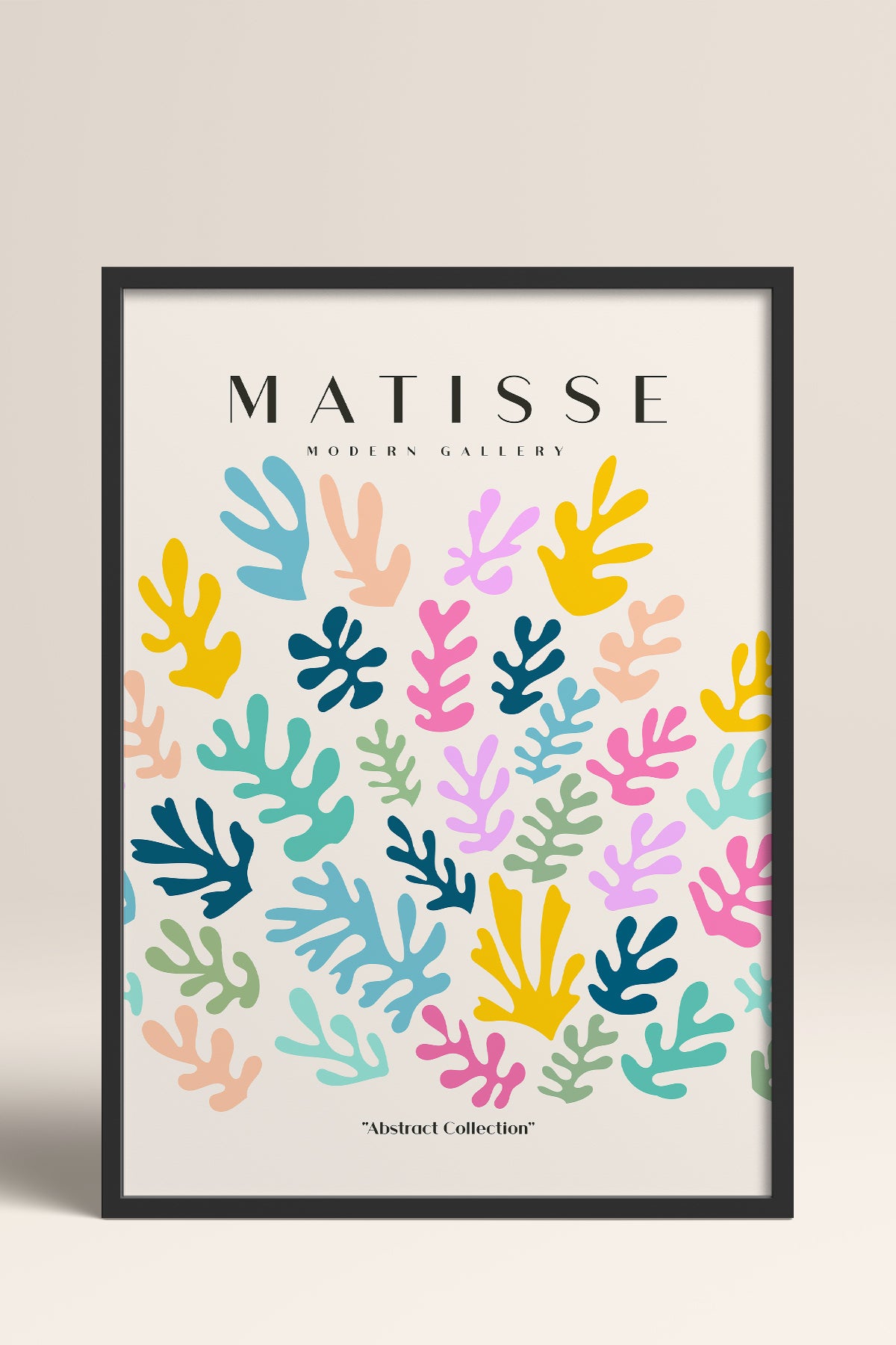 HOMEPACK Ahşap Çerçeveli Tablo Çerçeveli Poster Sanatsal Modern Duvar Dekoru MATISSE-25