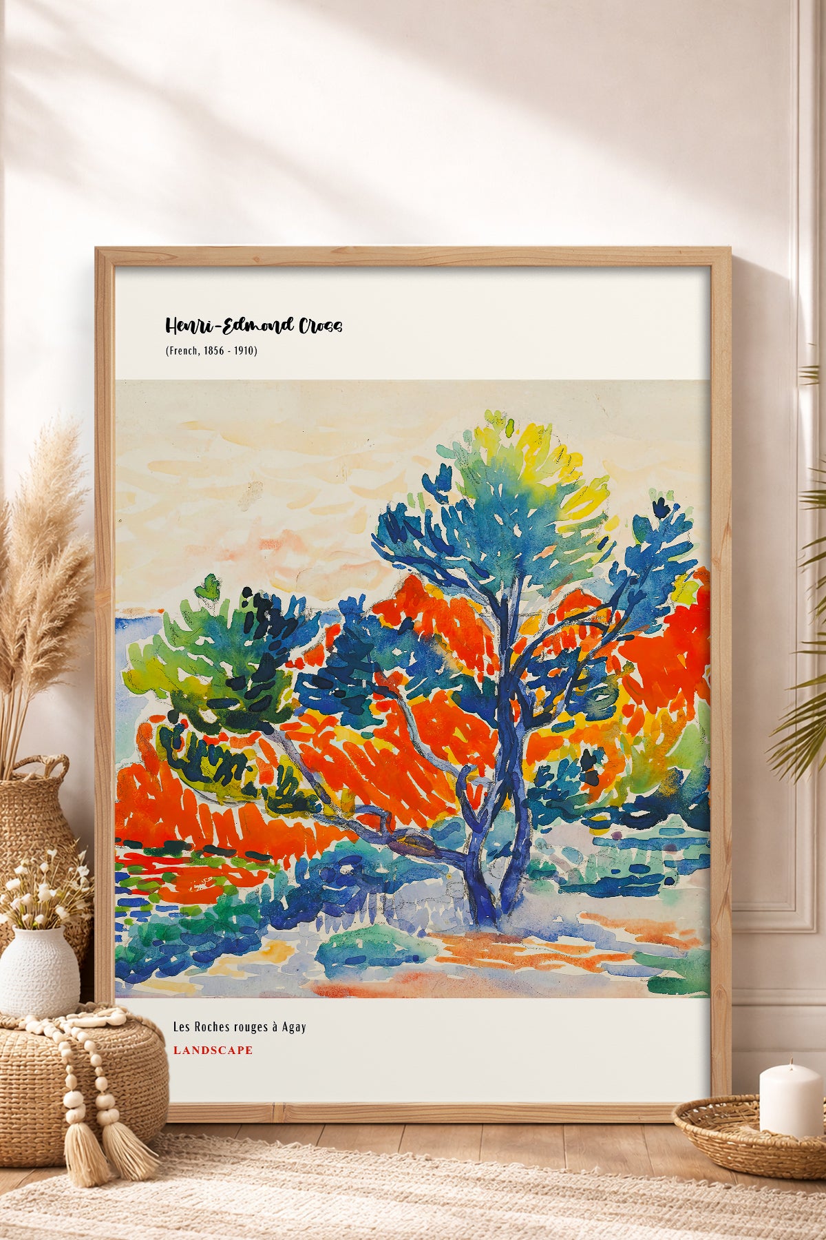 HOMEPACK Ahşap Çerçeveli Tablo Çerçeveli Poster Sanatsal Modern Duvar Dekoru MDN-003