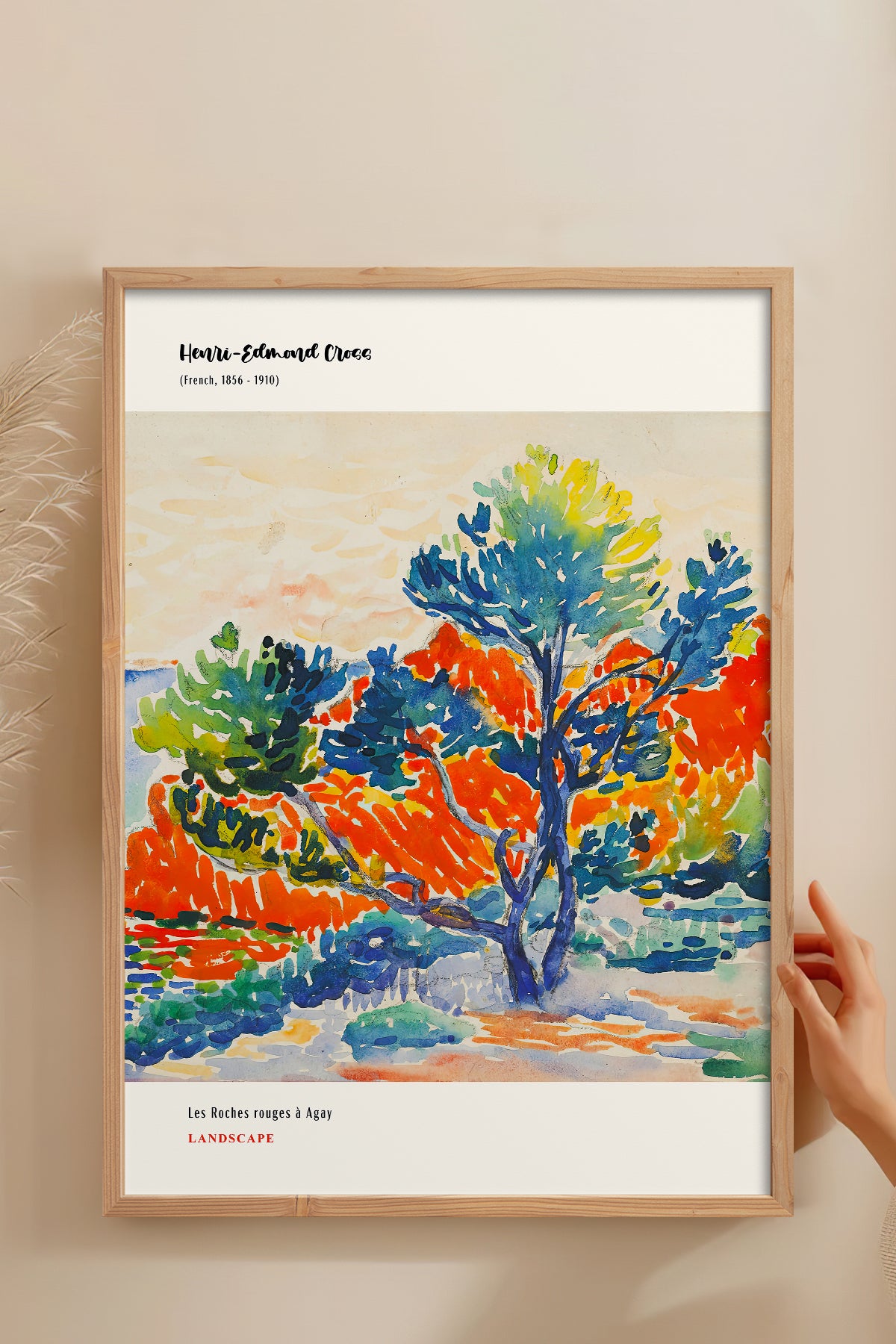 HOMEPACK Ahşap Çerçeveli Tablo Çerçeveli Poster Sanatsal Modern Duvar Dekoru MDN-003