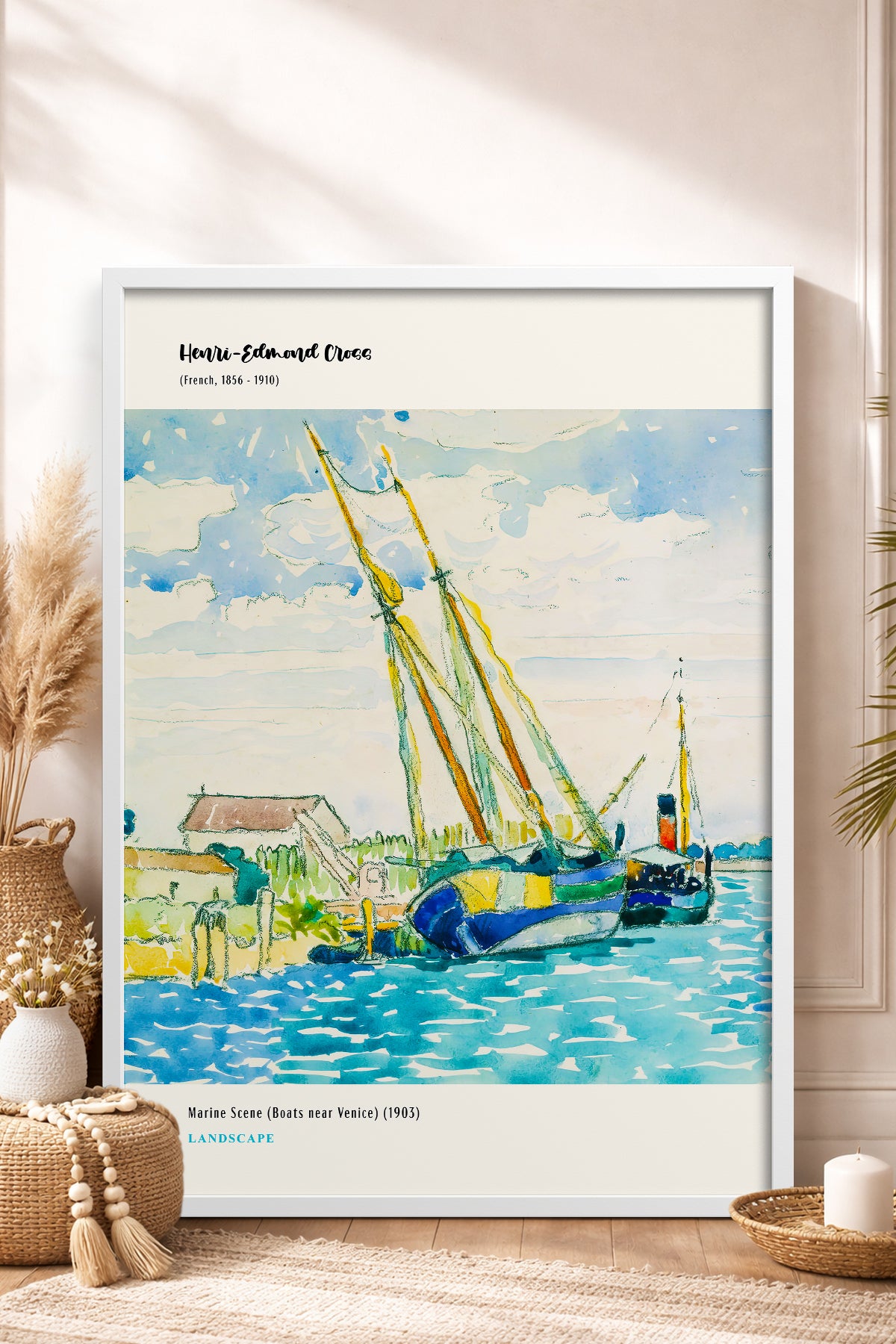 HOMEPACK Ahşap Çerçeveli Tablo Çerçeveli Poster Sanatsal Modern Duvar Dekoru MDN-007