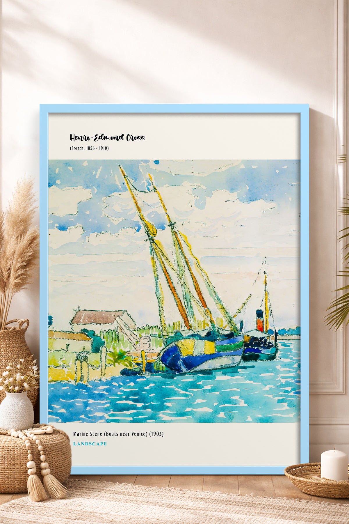 HOMEPACK Ahşap Çerçeveli Tablo Çerçeveli Poster Sanatsal Modern Duvar Dekoru MDN-007