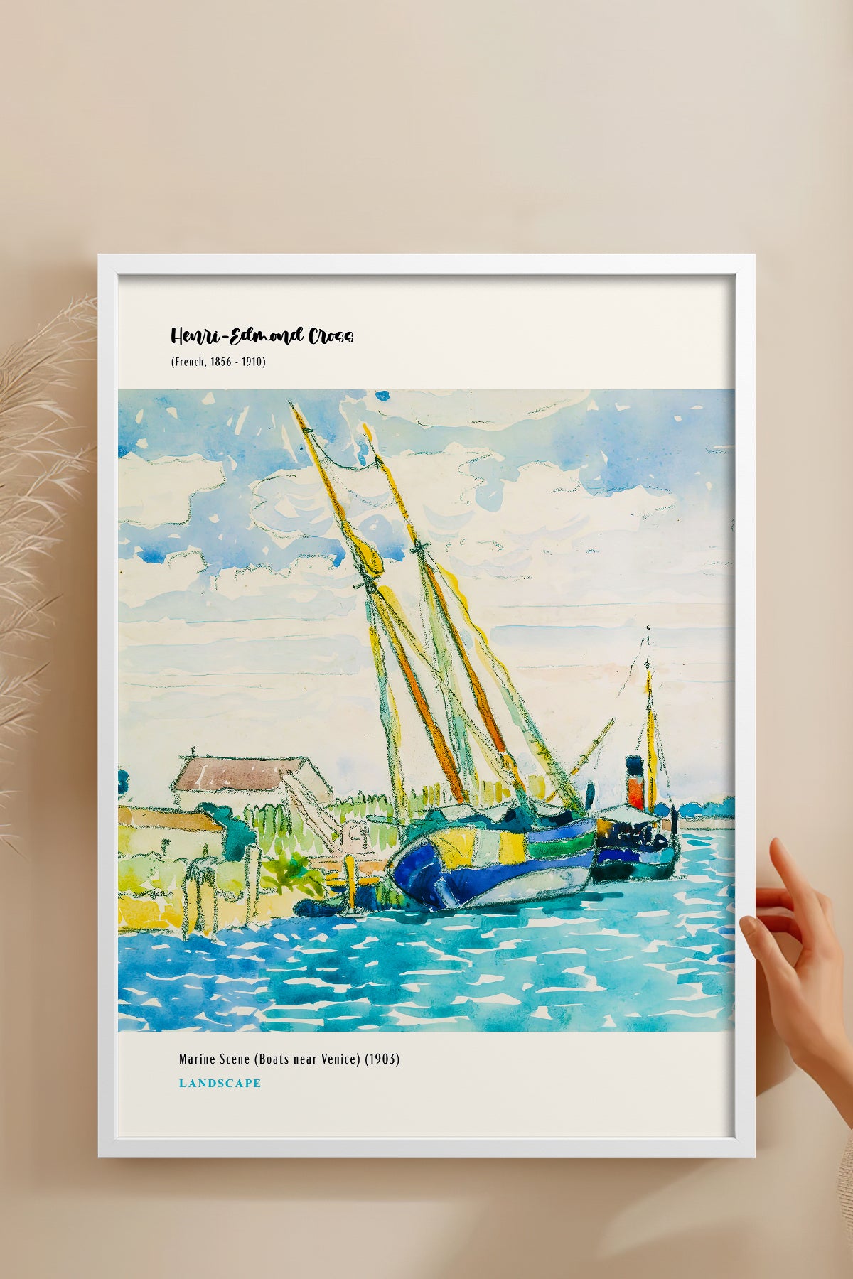 HOMEPACK Ahşap Çerçeveli Tablo Çerçeveli Poster Sanatsal Modern Duvar Dekoru MDN-007