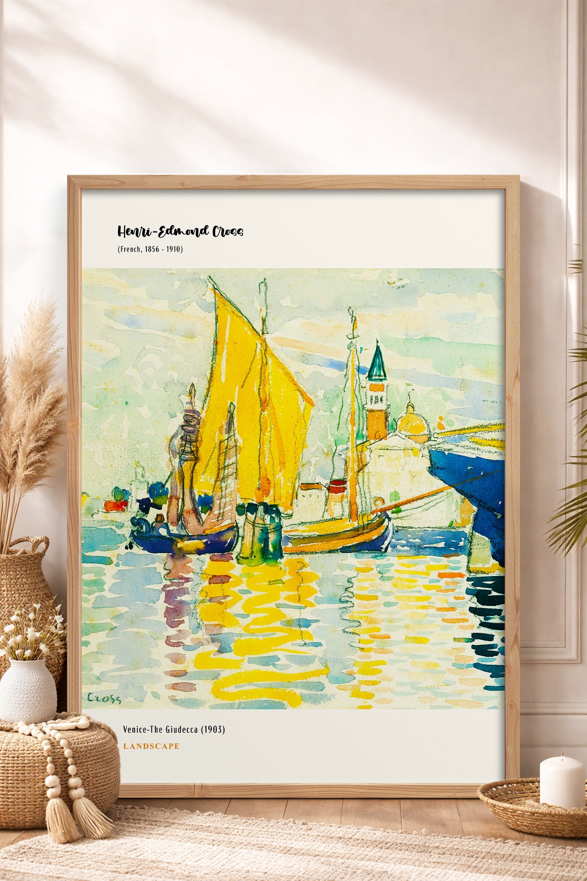HOMEPACK Ahşap Çerçeveli Tablo Çerçeveli Poster Sanatsal Modern Duvar Dekoru MDN-008