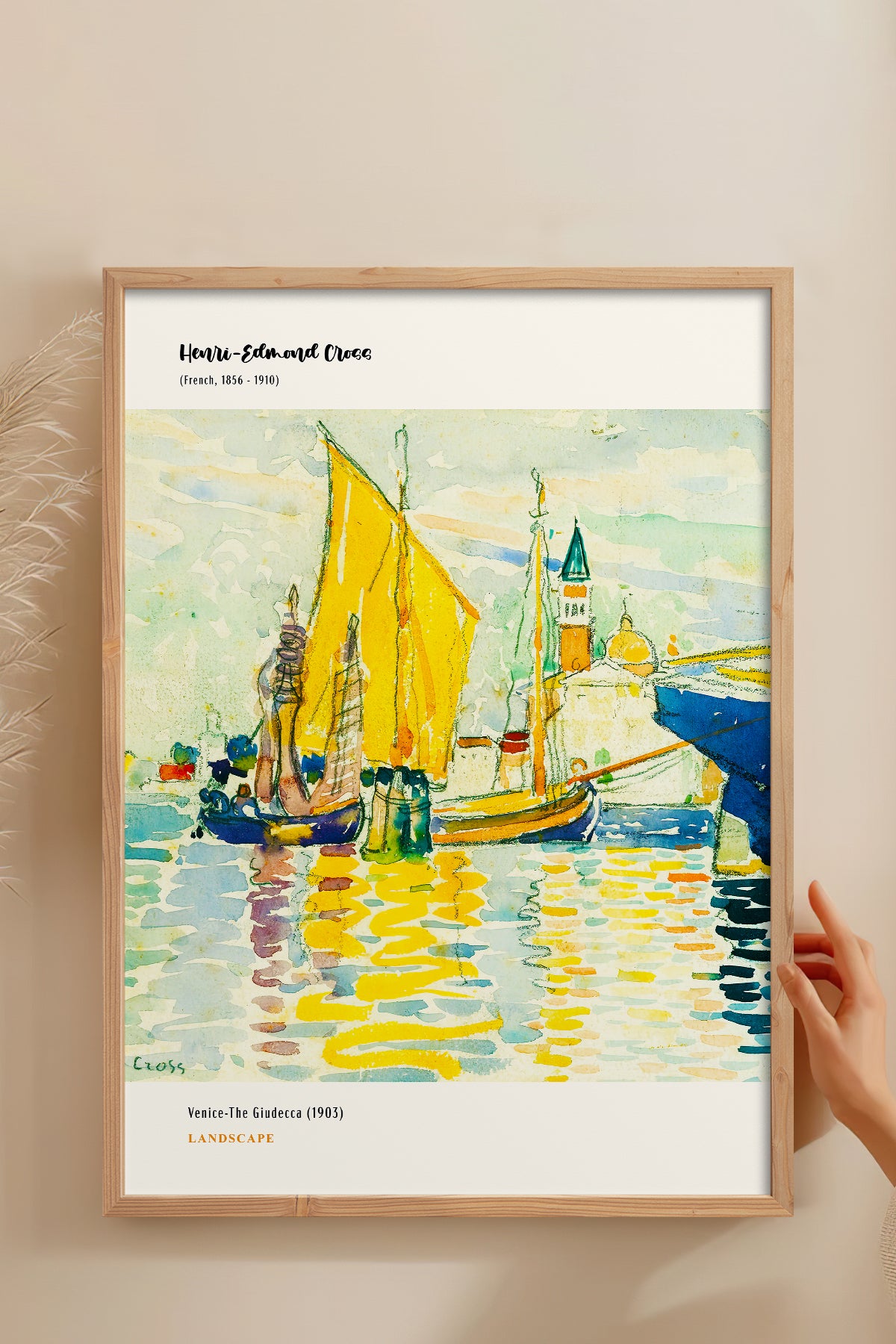 HOMEPACK Ahşap Çerçeveli Tablo Çerçeveli Poster Sanatsal Modern Duvar Dekoru MDN-008
