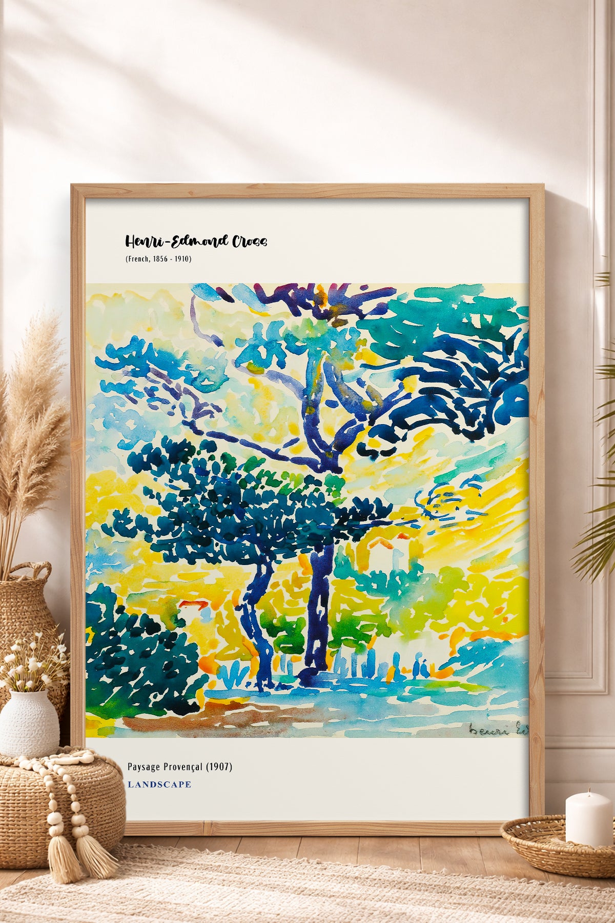 HOMEPACK Ahşap Çerçeveli Tablo Çerçeveli Poster Sanatsal Modern Duvar Dekoru MDN-01