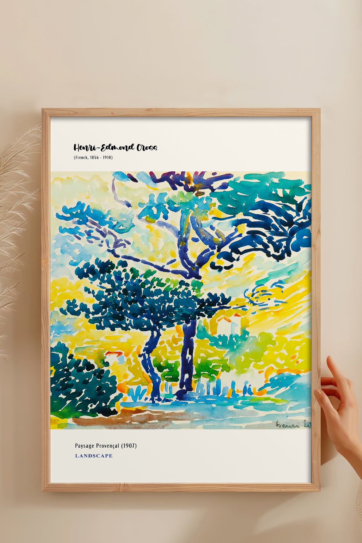 HOMEPACK Ahşap Çerçeveli Tablo Çerçeveli Poster Sanatsal Modern Duvar Dekoru MDN-01