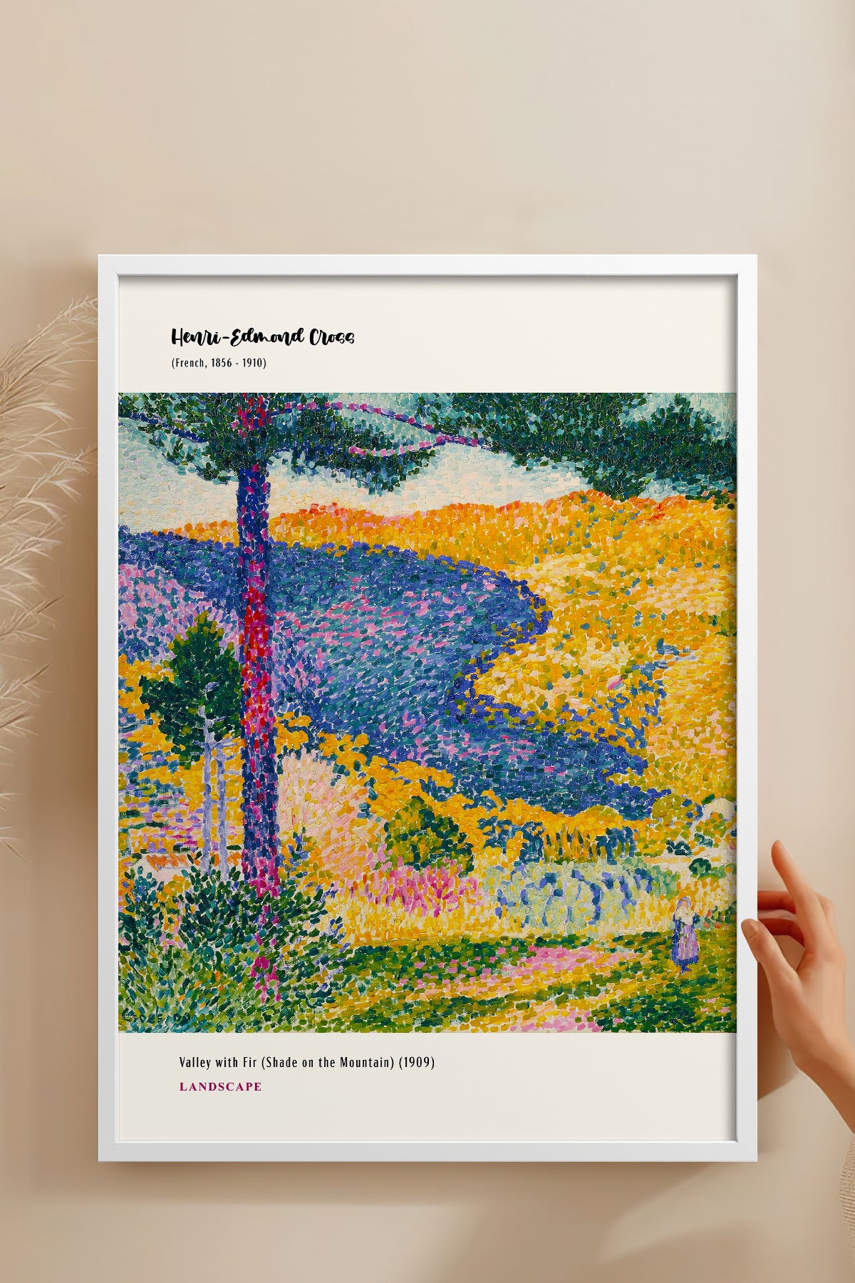 HOMEPACK Ahşap Çerçeveli Tablo Çerçeveli Poster Sanatsal Modern Duvar Dekoru MDN-12