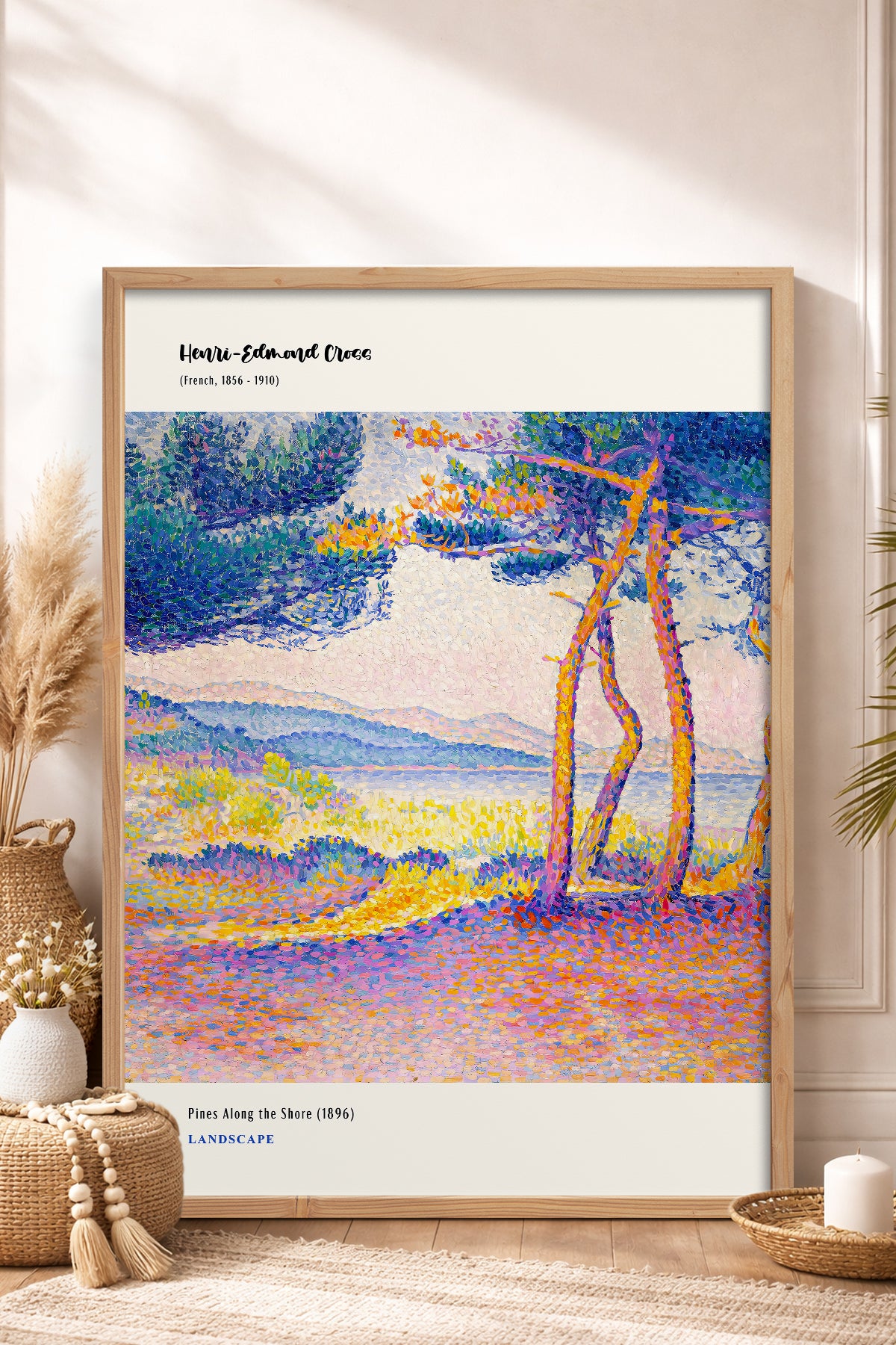 HOMEPACK Ahşap Çerçeveli Tablo Çerçeveli Poster Sanatsal Modern Duvar Dekoru MDN-013
