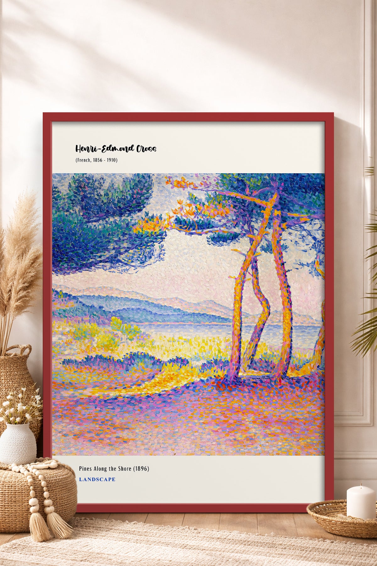 HOMEPACK Ahşap Çerçeveli Tablo Çerçeveli Poster Sanatsal Modern Duvar Dekoru MDN-013