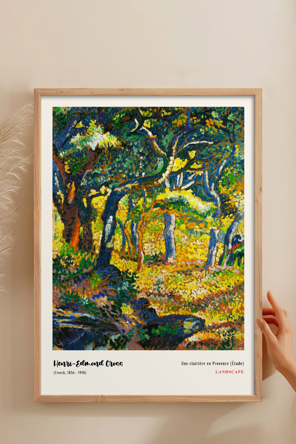 HOMEPACK Ahşap Çerçeveli Tablo Çerçeveli Poster Sanatsal Modern Duvar Dekoru MDN-014