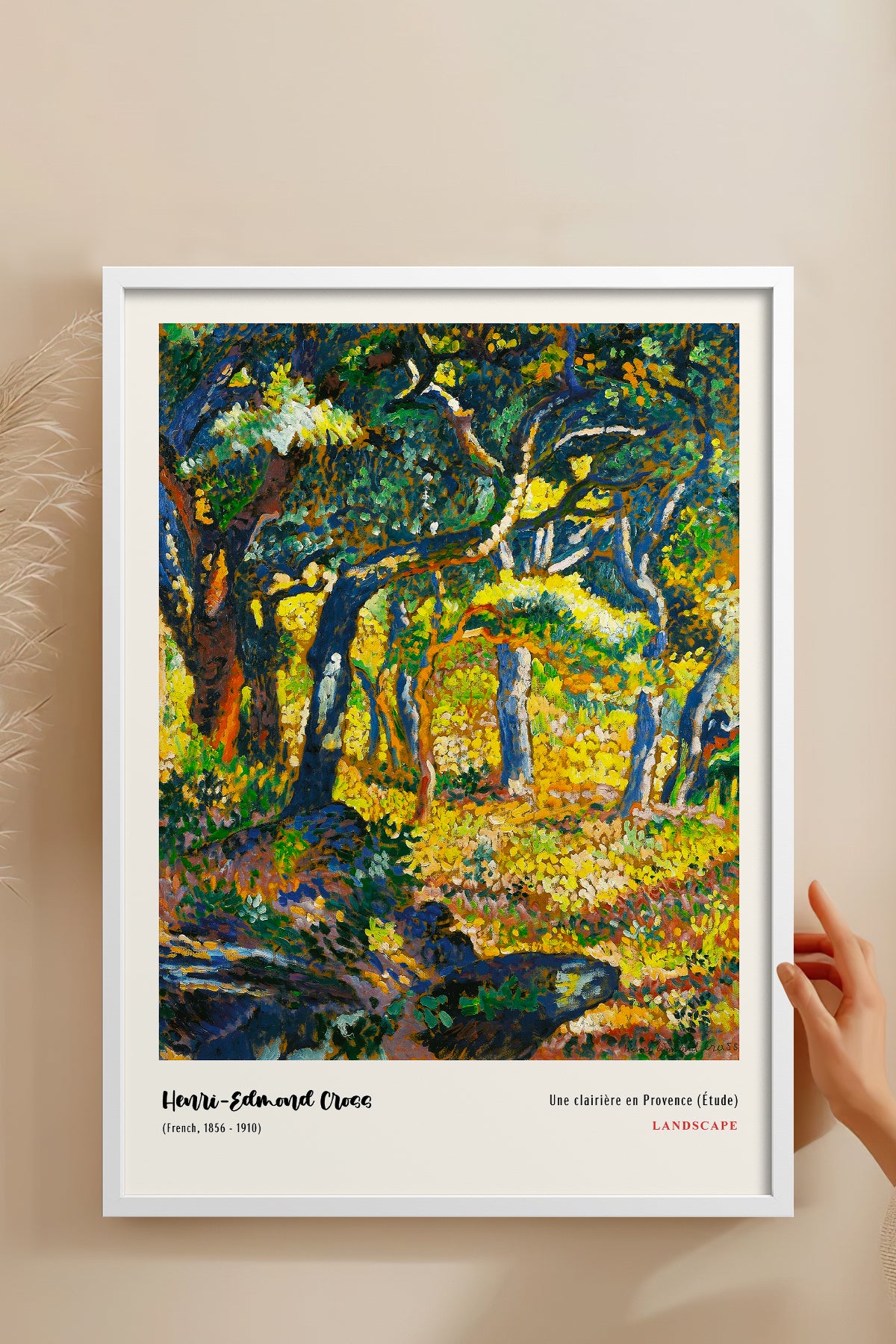 HOMEPACK Ahşap Çerçeveli Tablo Çerçeveli Poster Sanatsal Modern Duvar Dekoru MDN-014