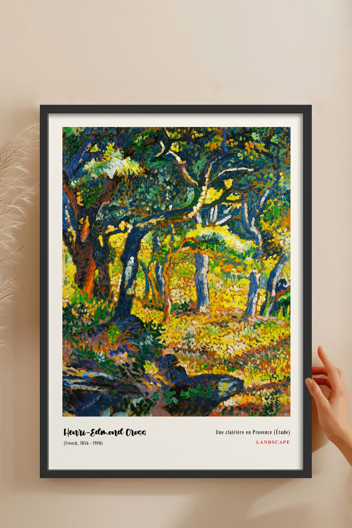 HOMEPACK Ahşap Çerçeveli Tablo Çerçeveli Poster Sanatsal Modern Duvar Dekoru MDN-014