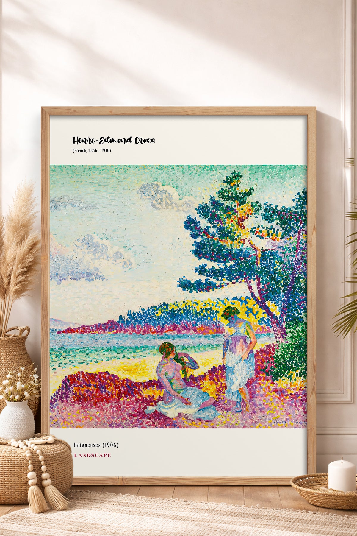 HOMEPACK Ahşap Çerçeveli Tablo Çerçeveli Poster Sanatsal Modern Duvar Dekoru MDN-02