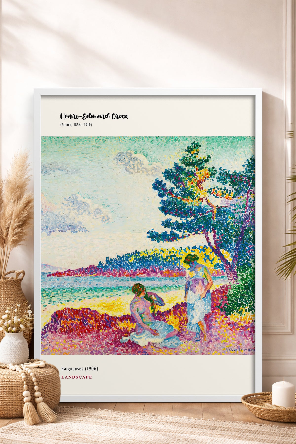 HOMEPACK Ahşap Çerçeveli Tablo Çerçeveli Poster Sanatsal Modern Duvar Dekoru MDN-02