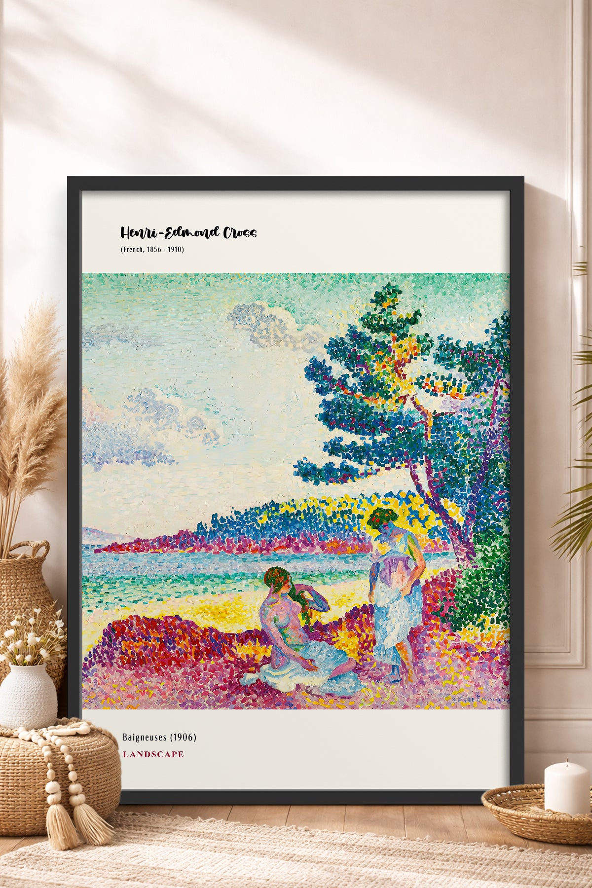 HOMEPACK Ahşap Çerçeveli Tablo Çerçeveli Poster Sanatsal Modern Duvar Dekoru MDN-02
