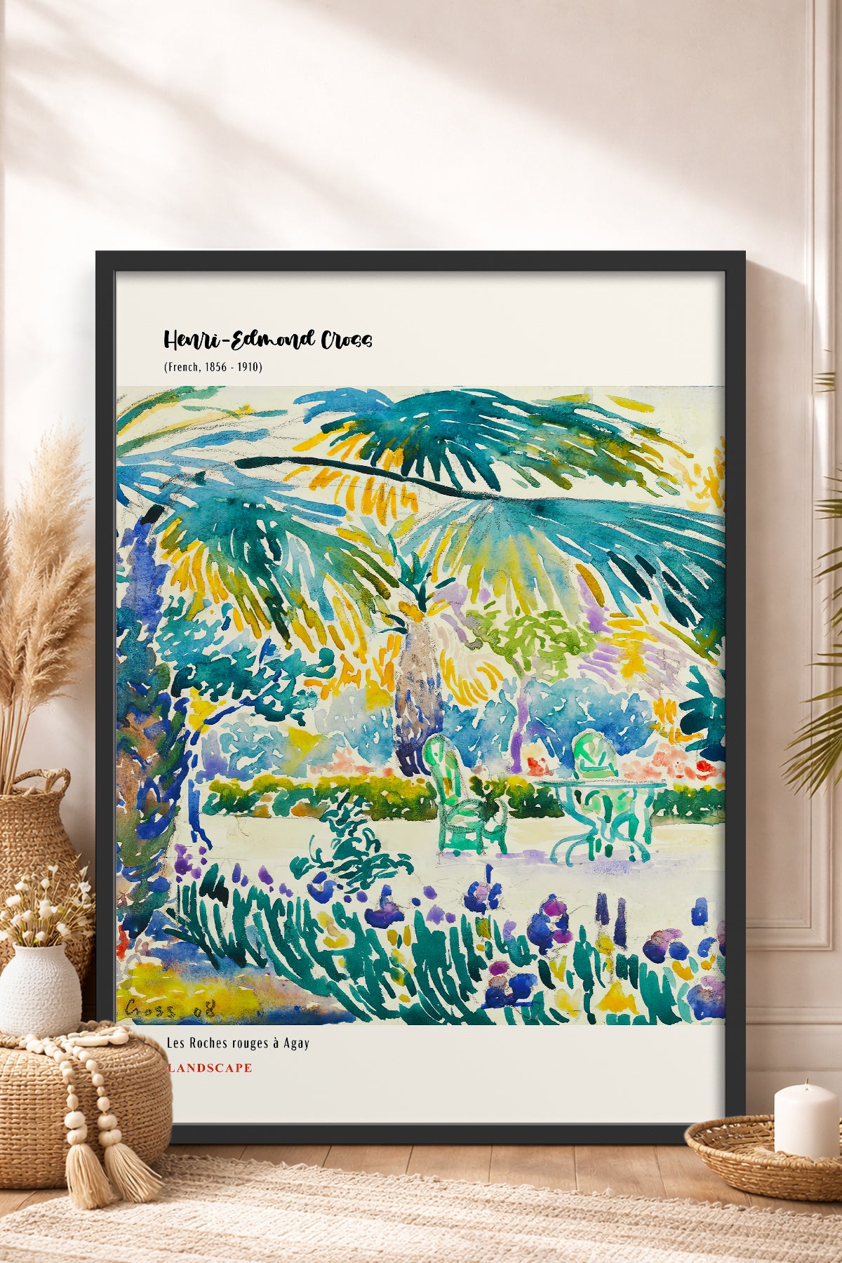 HOMEPACK Ahşap Çerçeveli Tablo Çerçeveli Poster Sanatsal Modern Duvar Dekoru MDN-04