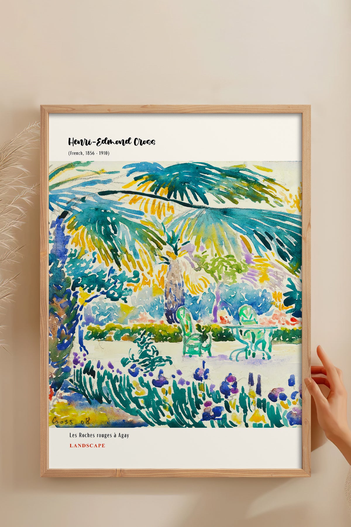 HOMEPACK Ahşap Çerçeveli Tablo Çerçeveli Poster Sanatsal Modern Duvar Dekoru MDN-04
