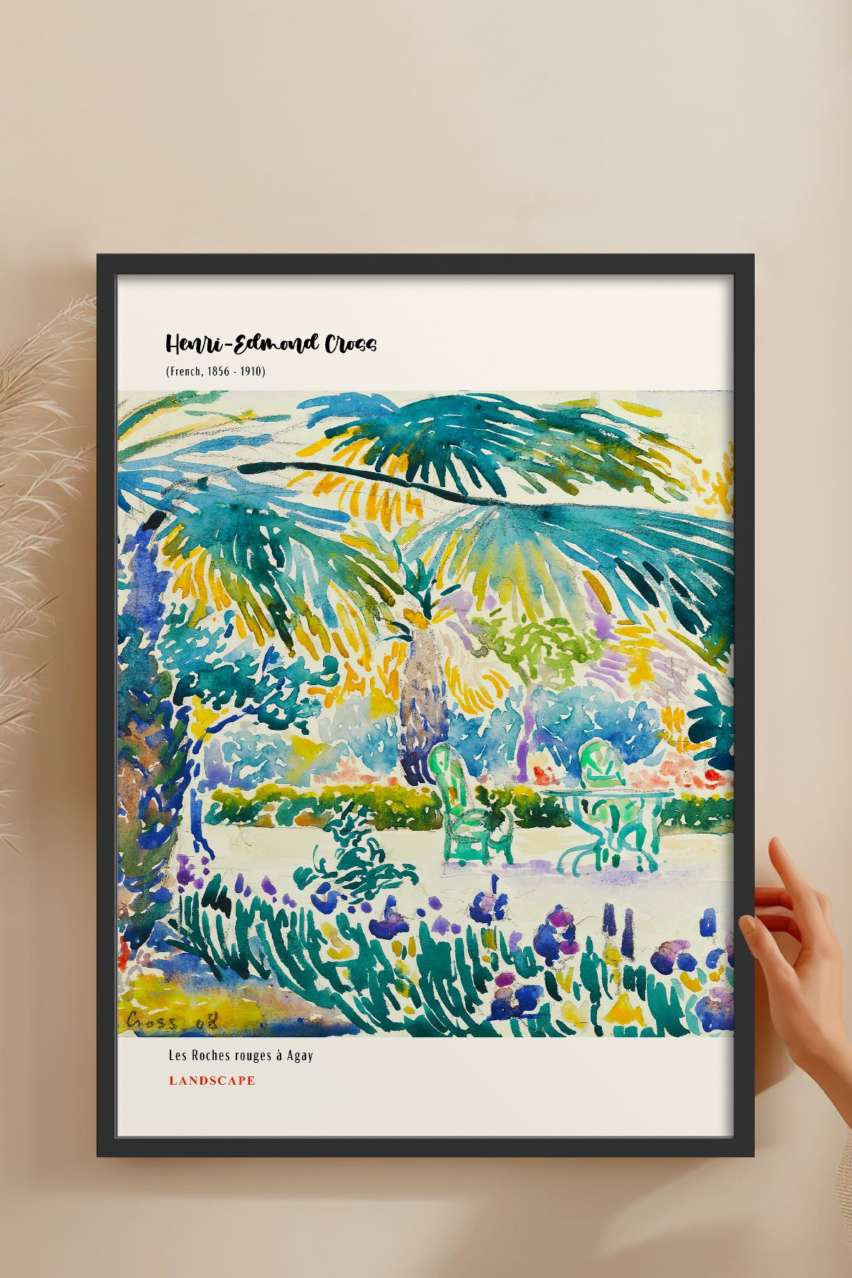 HOMEPACK Ahşap Çerçeveli Tablo Çerçeveli Poster Sanatsal Modern Duvar Dekoru MDN-04