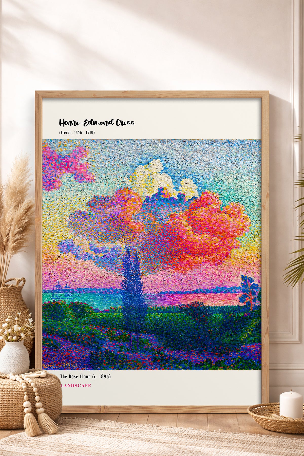 HOMEPACK Ahşap Çerçeveli Tablo Çerçeveli Poster Sanatsal Modern Duvar Dekoru MDN-05